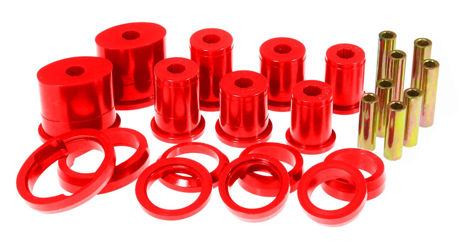 1979-1981 Ford Mustang Rear Control Arm Bushing Kit Red Prothane - 6-302
