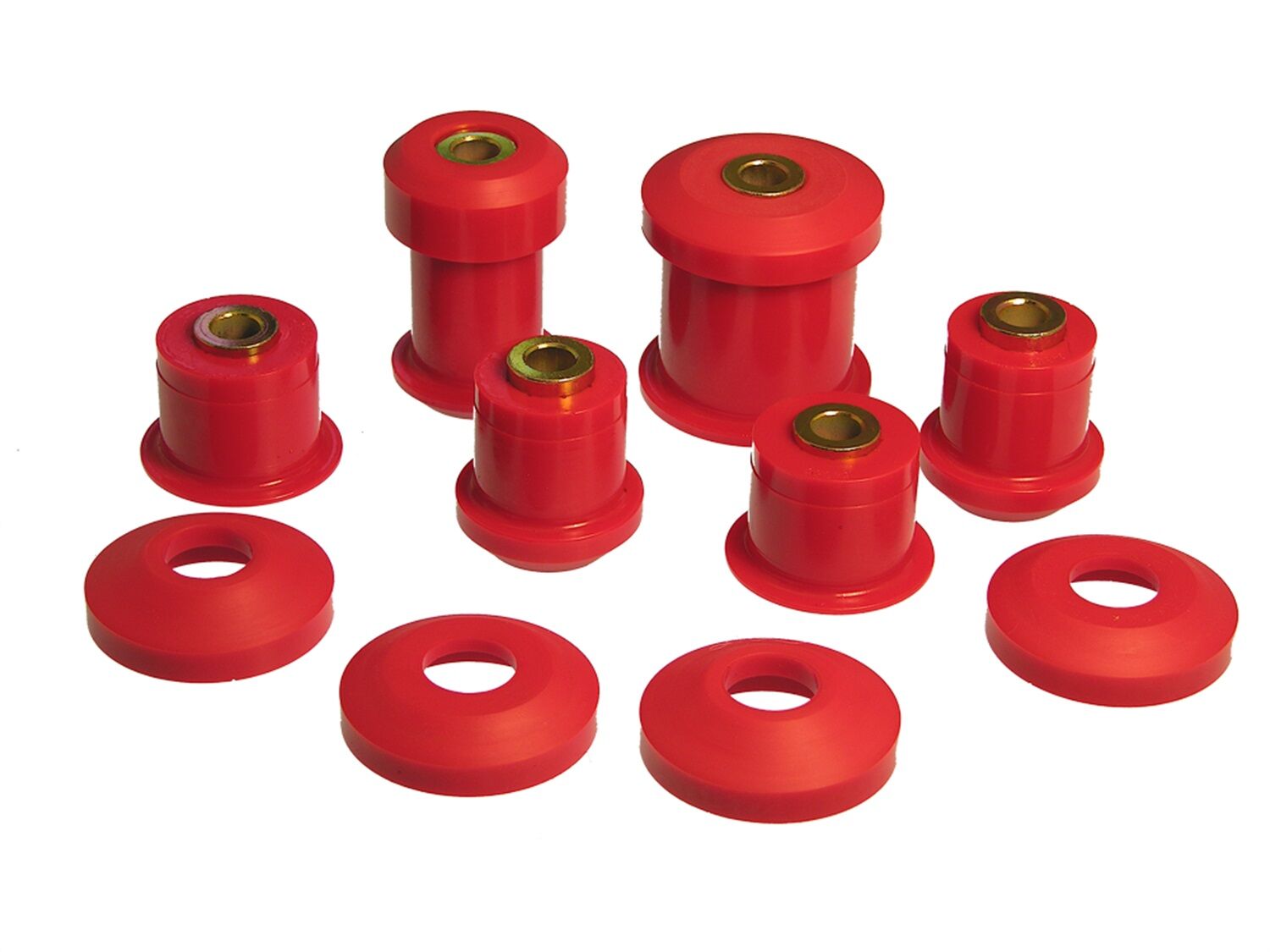 2005-2006 Ford Mustang Rear Control Arm Bushing Kit Red Prothane - 6-312