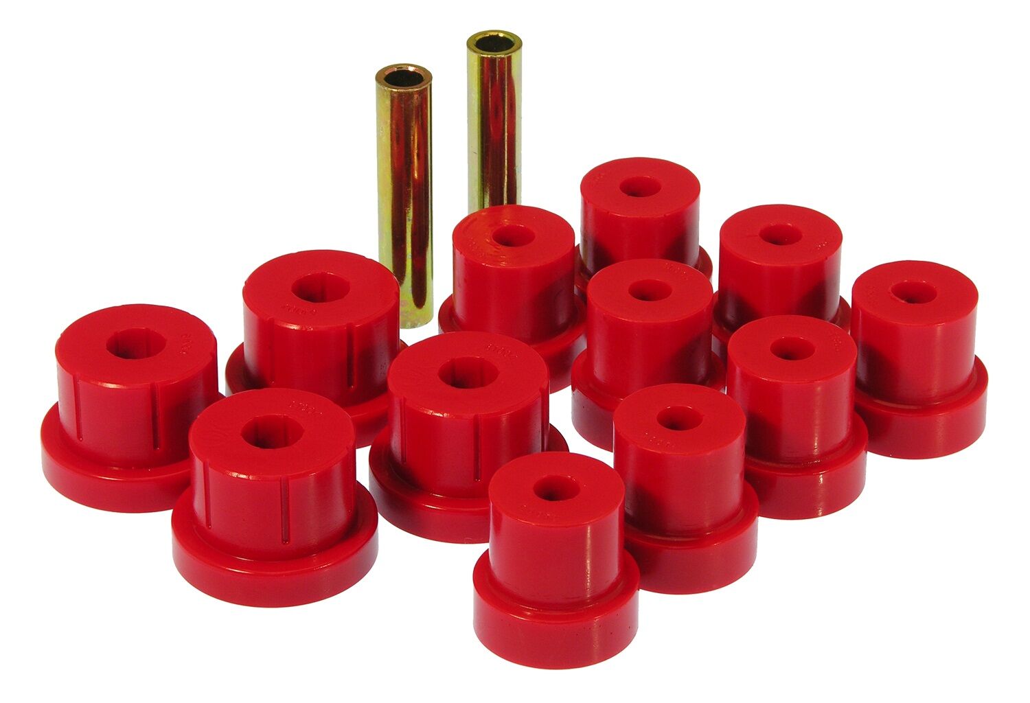 1976-1981 Pontiac Firebird Base/Esprit/Formula Rear Leaf Spring Eye/Shackle Bushing Kit Red Prothane - 7-1012