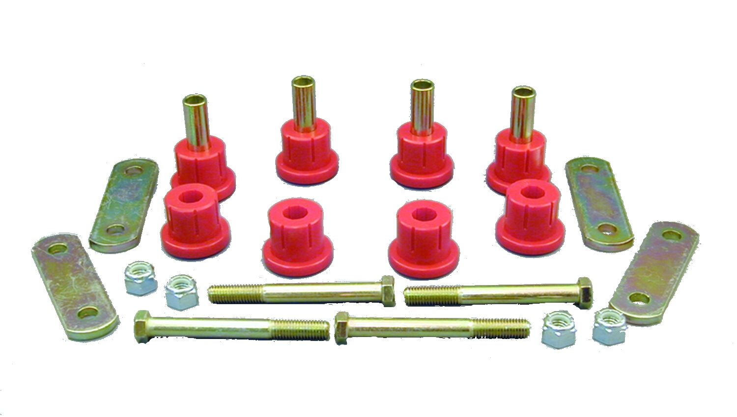 1976-1981 Pontiac Firebird Base/Esprit/Formula Rear Leaf Spring Eye/Shackle Bushing Kit Red Prothane - 7-1051