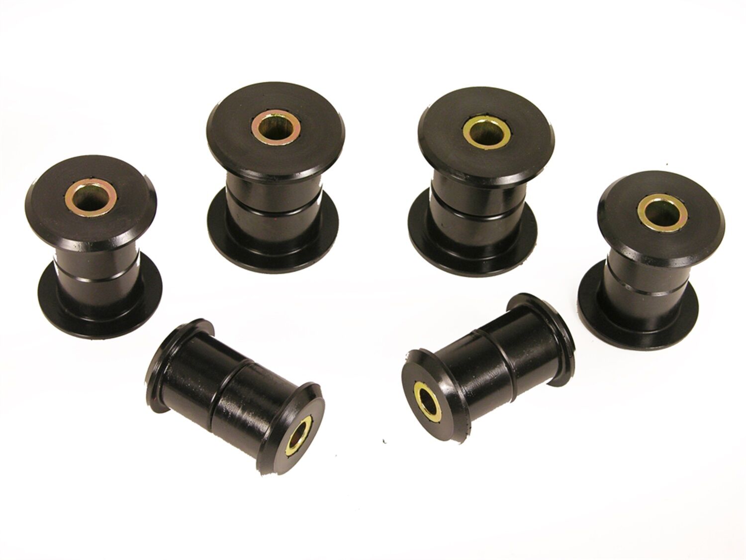 2003-2005 Chevy Silverado 1500 Base Rear Leaf Spring Eye/Shackle Bushing Kit Black Prothane - 7-1055-BL