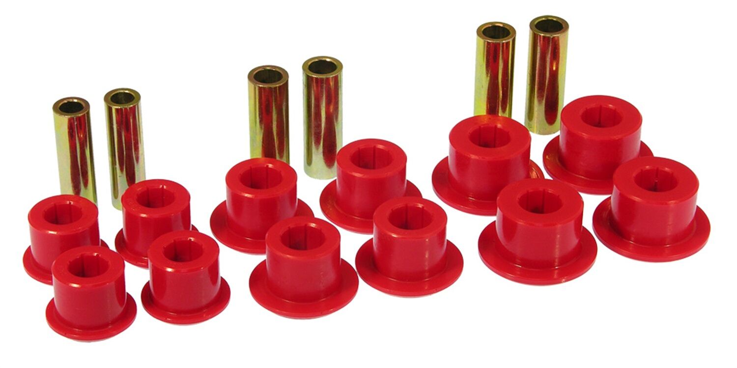 1999-2002 Chevy Silverado 1500 Rear Leaf Spring Eye/Shackle Bushing Kit Red Prothane - 7-1055