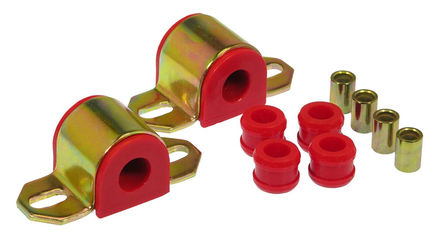 1975-1982 Chevy Corvette Rear Sway Bar Bushing Kit Red Prothane - 7-1141