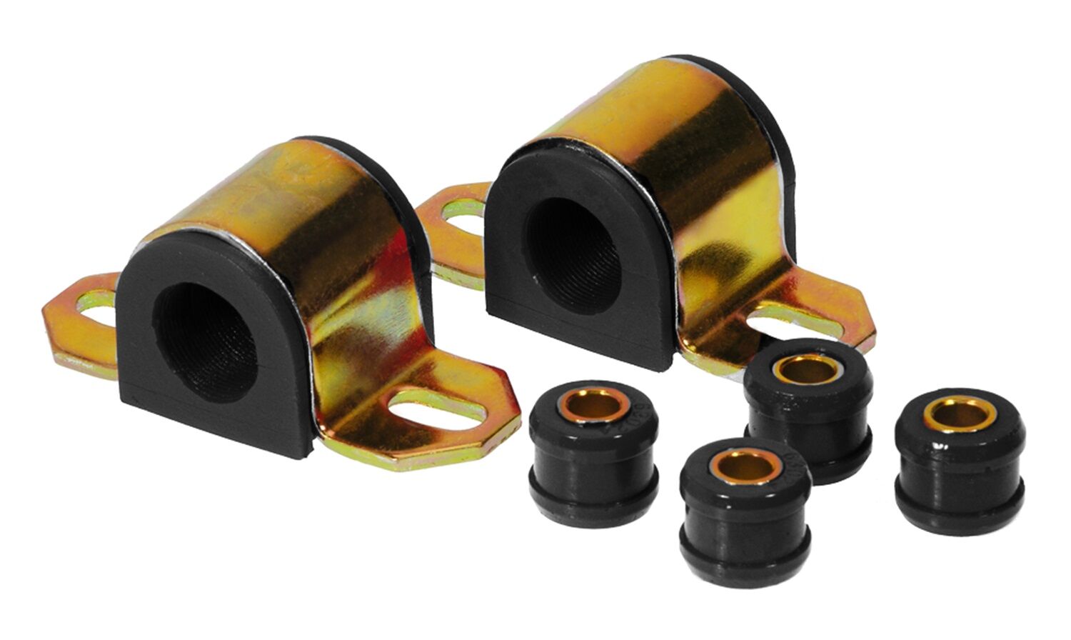 1996 Chevy Corvette Rear Sway Bar Bushing Kit Black Prothane - 7-1144-BL