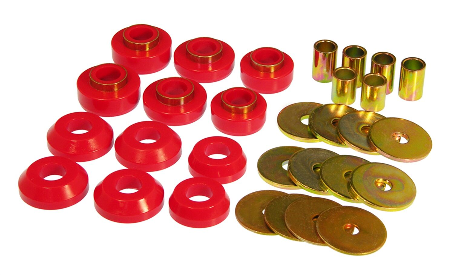 1976-1981 Pontiac Firebird Body Mount Kit Red Prothane - 7-127