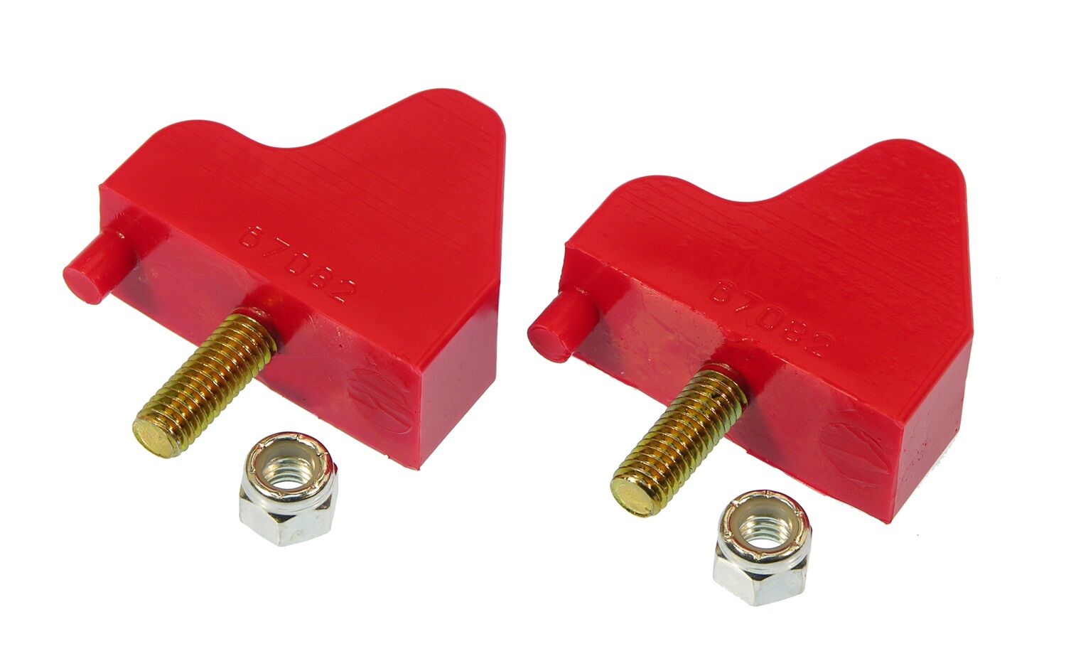 1975-1981 Chevy Camaro Front Bump Stop Kit Red Prothane - 7-1302