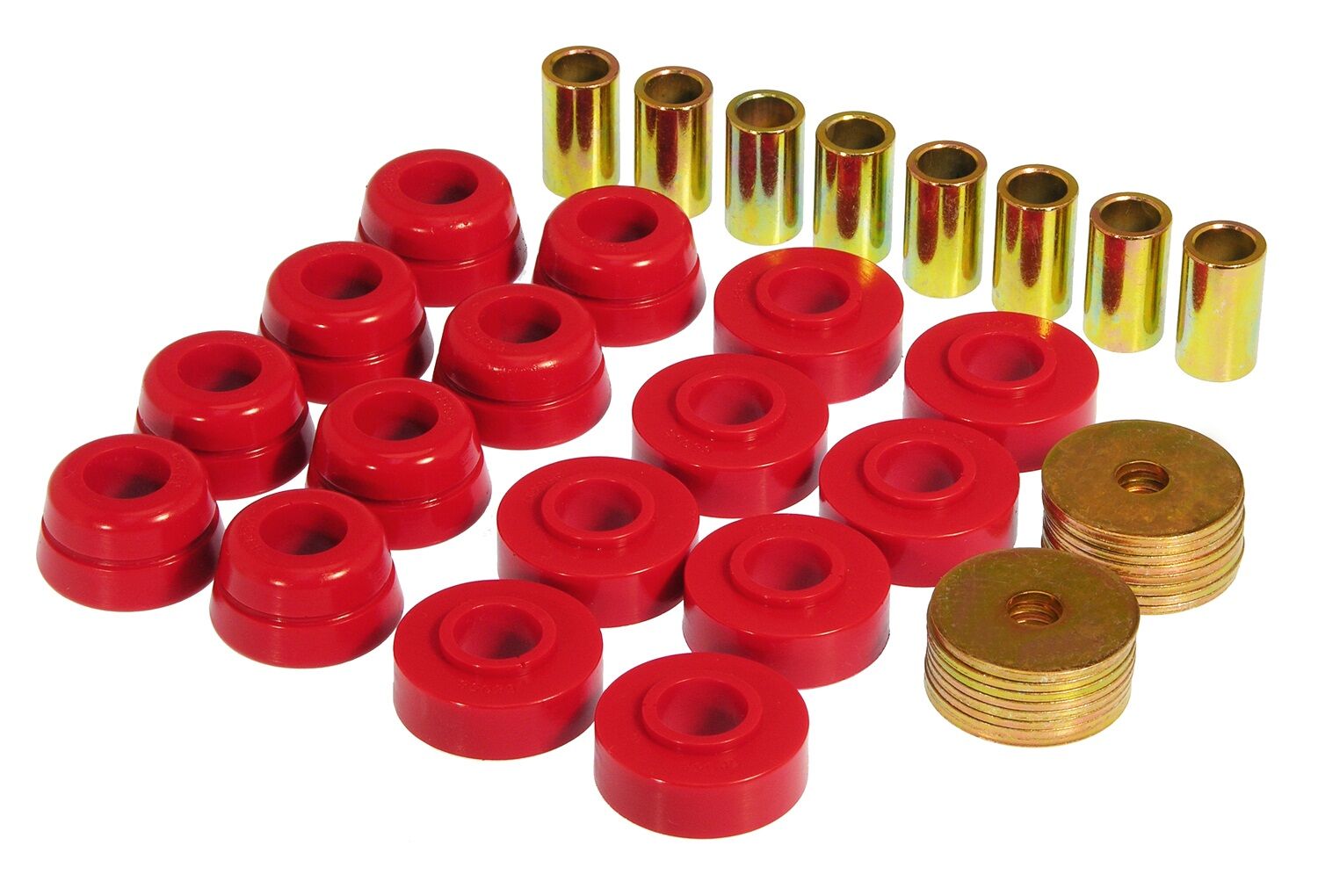 1975-1982 Chevy Corvette Body Mount Kit Red Prothane - 7-133
