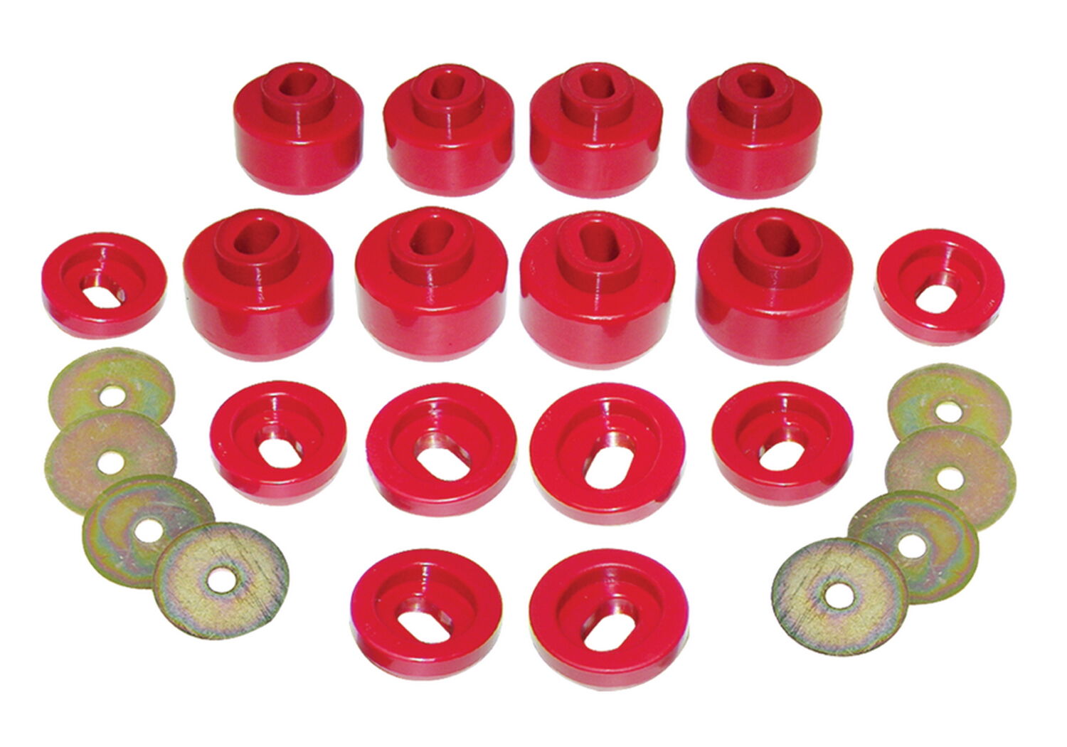 2000-2005 Chevy Tahoe Body Mount Kit Red Prothane - 7-143