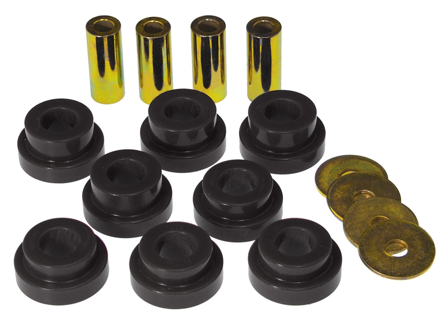 2007-2009 Chevy Silverado 1500 4WD Front Differential Carrier Bushing Kit Black Prothane - 7-1614-BL