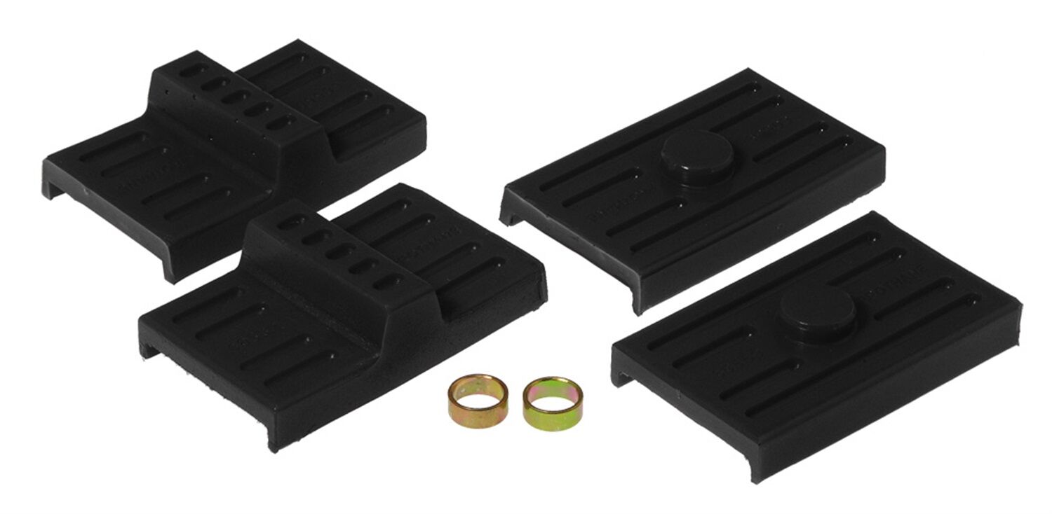 1975-1981 Chevy Camaro Rear Leaf Spring Pad Kit Black Prothane - 7-1709-BL