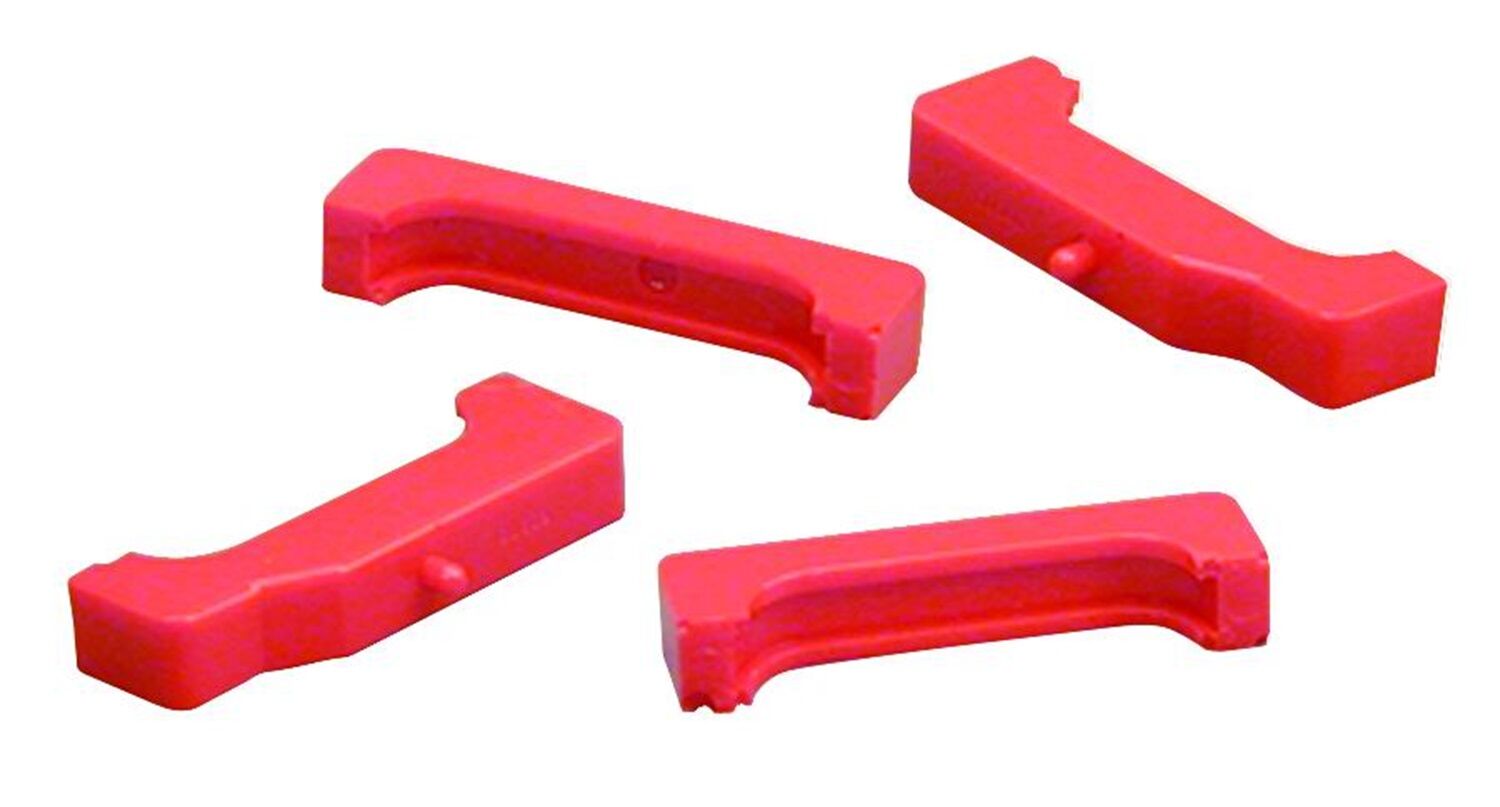 1975-1981 Chevy Camaro V8 5.7L Radiator Isolator Kit Red Prothane - 7-1711