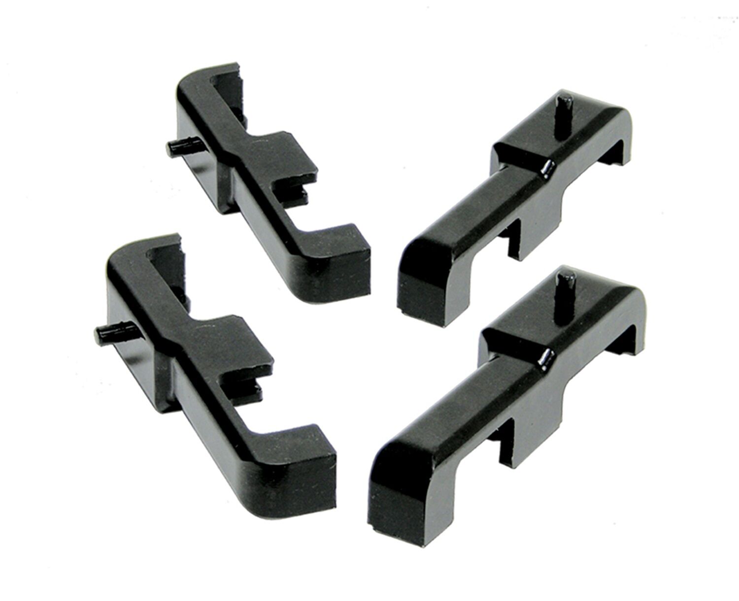 1984-1989 Chevy Corvette Radiator Isolator Kit Black Prothane - 7-1718-BL