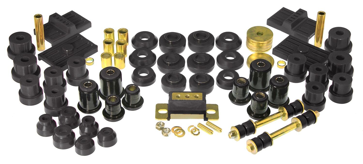 1976-1979 Pontiac Firebird Total Bushing Kit Black Prothane - 7-2006-BL