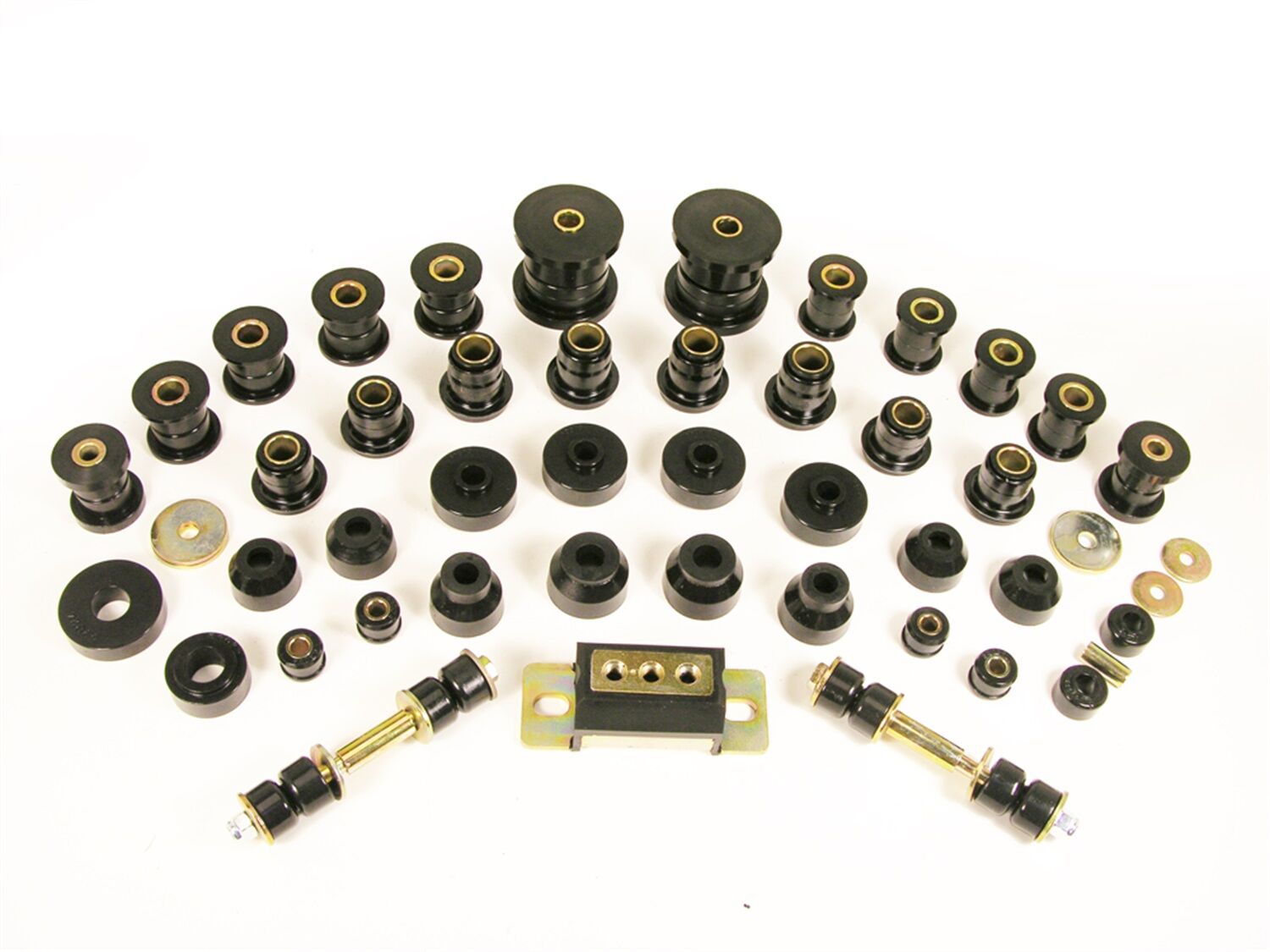 1975-1982 Chevy Corvette Total Bushing Kit Black Prothane - 7-2012-BL