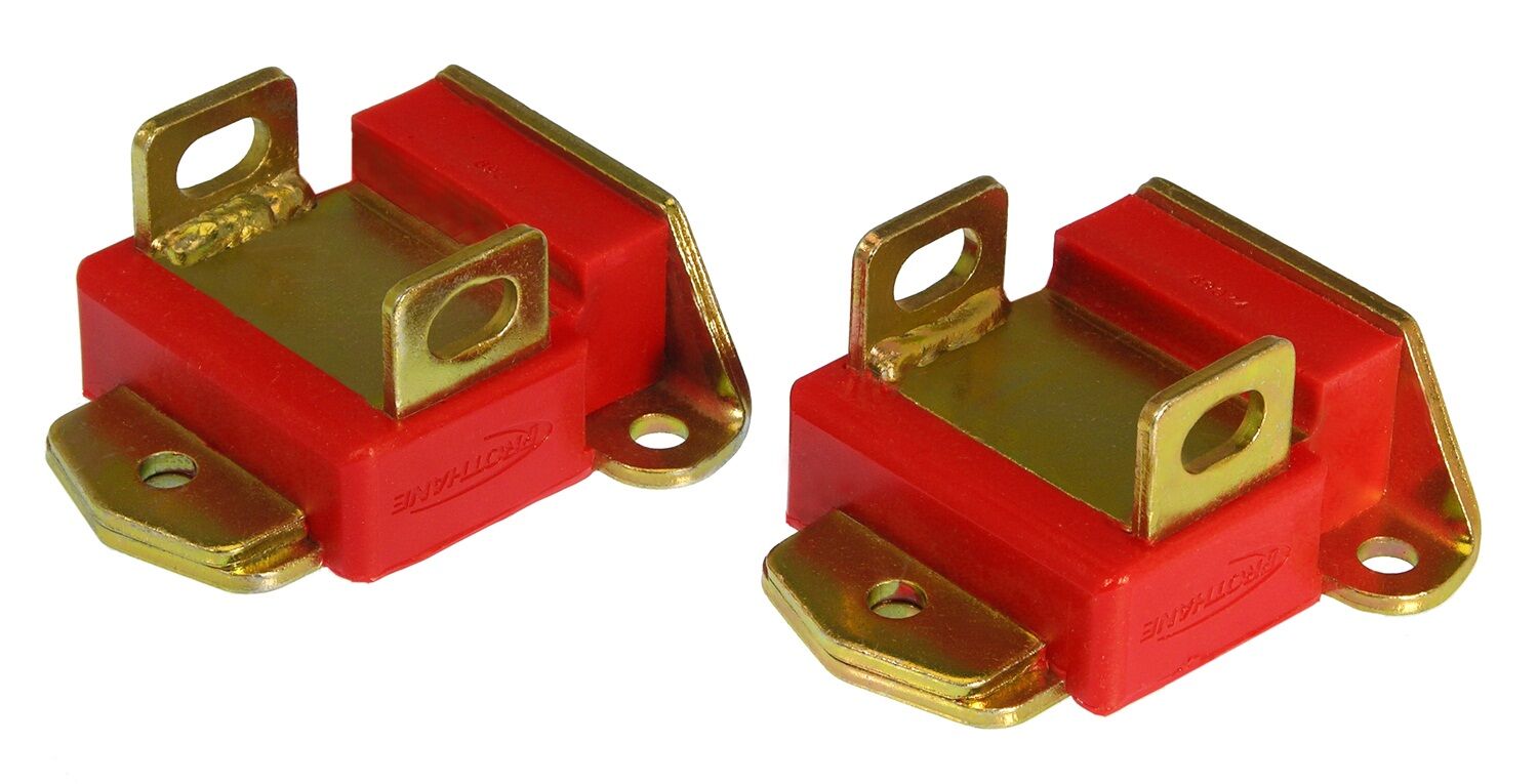 1975-1982 Chevy Corvette Motor Mount Kit Red Prothane - 7-504