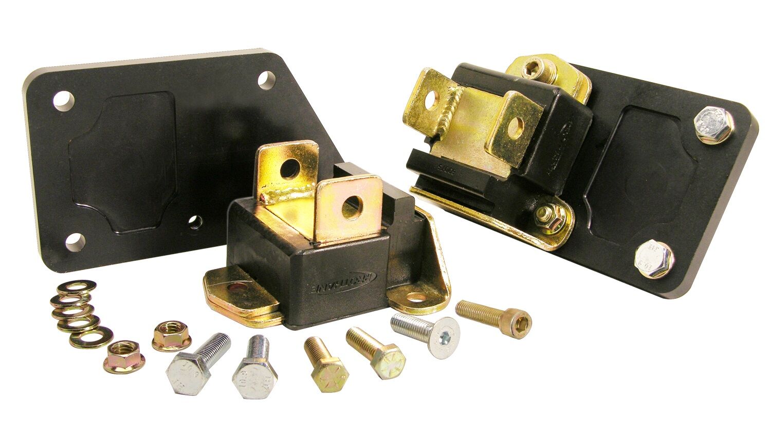 2001-2004 Chevy Corvette V8 5.7L Base Motor Mount Adapter Kit Black Prothane - 7-520-BL