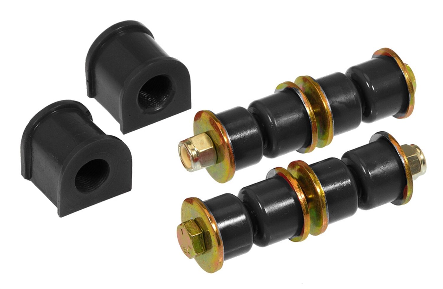 1990-1991 Honda Civic EX Front Sway Bar Bushing Kit Black Prothane - 8-1105-BL