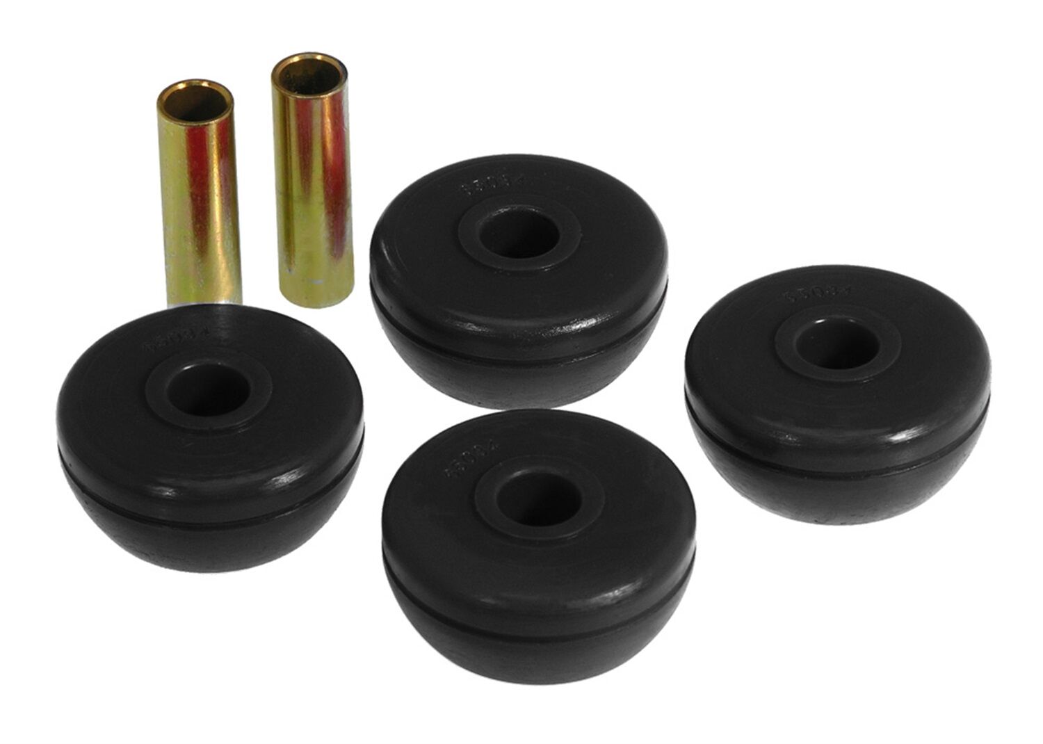 1990-1991 Acura Integra Front Strut Rod Bushing Kit Black Prothane - 8-1203-BL