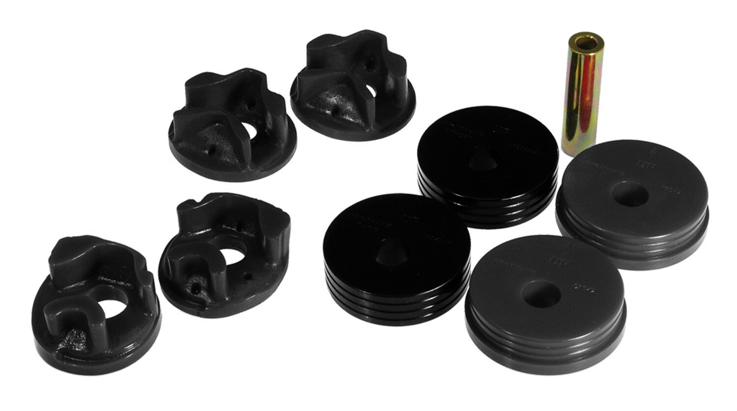 1992-1995 Honda Civic 1.6L EX Motor Mount Insert Kit Black Prothane - 8-1901-BL