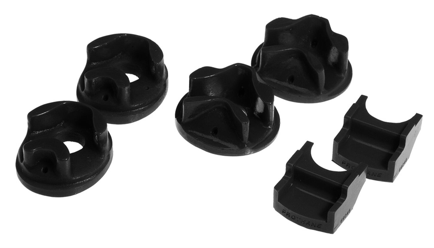 1996-1997 Honda Del Sol 1.6L Motor Mount Insert Kit Black Prothane - 8-1902-BL