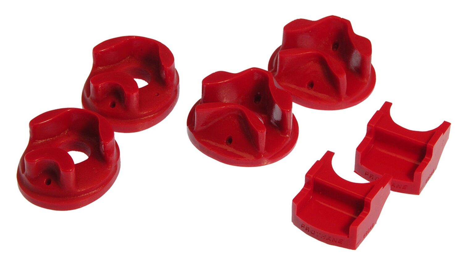 1996-1997 Honda Civic 1.6L CX/DX/EX/LX Motor Mount Insert Kit Red Prothane - 8-1902
