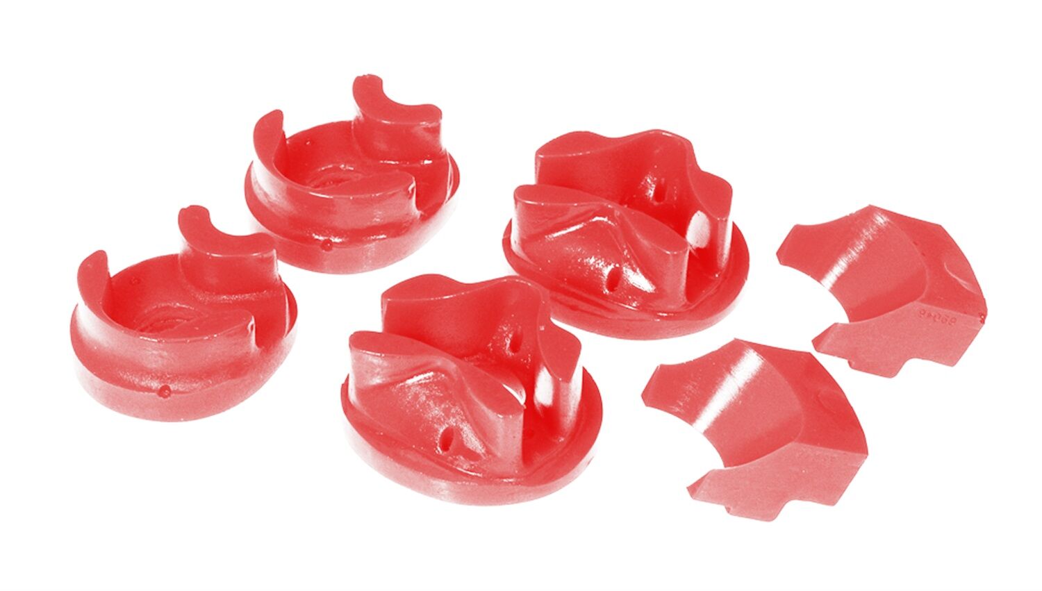 1999-2000 Honda Civic 1.6L Si Motor Mount Insert Kit Red Prothane - 8-1906