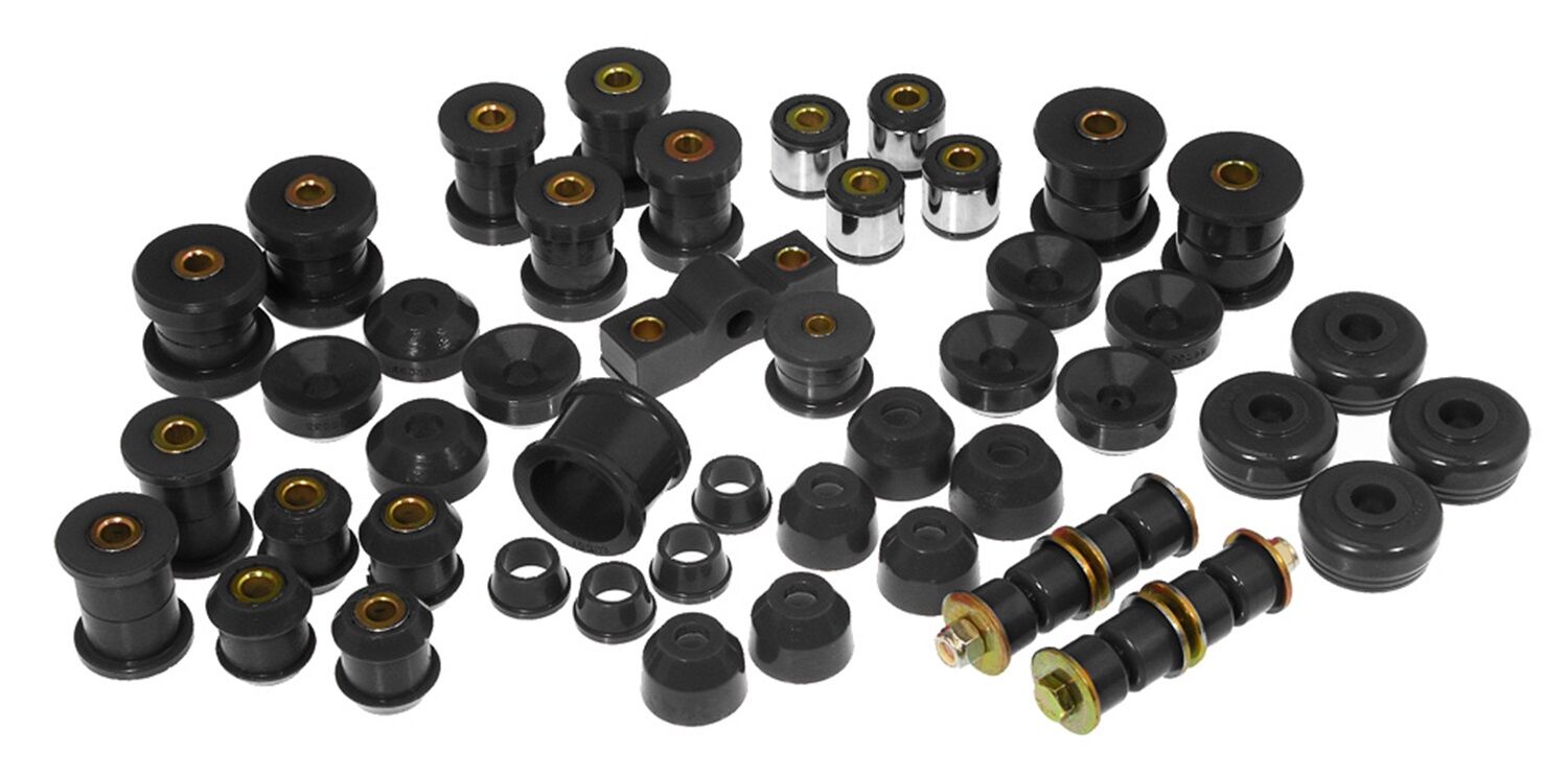 1990-1991 Honda Civic EX Total Bushing Kit Black Prothane - 8-2002-BL