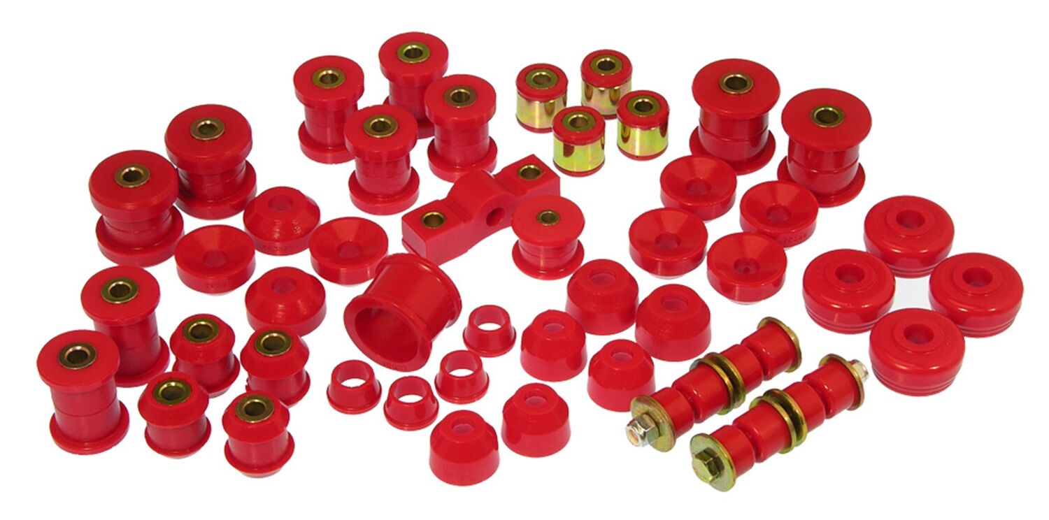 1988-1991 Honda CRX Total Bushing Kit Red Prothane - 8-2002
