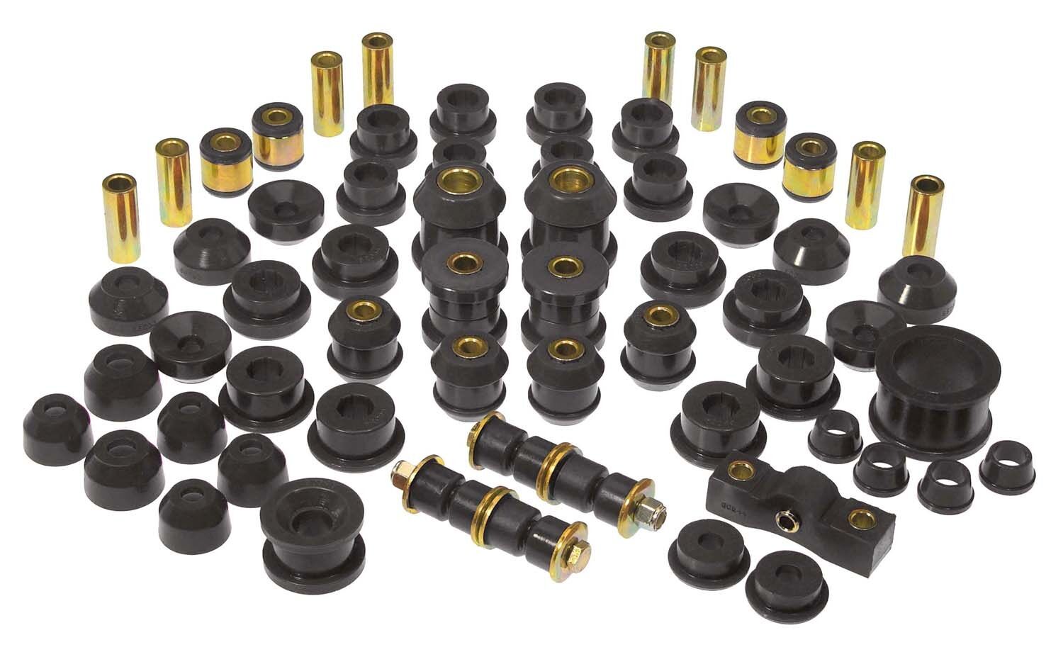 1993-1995 Honda Del Sol Total Bushing Kit Black Prothane - 8-2003-BL