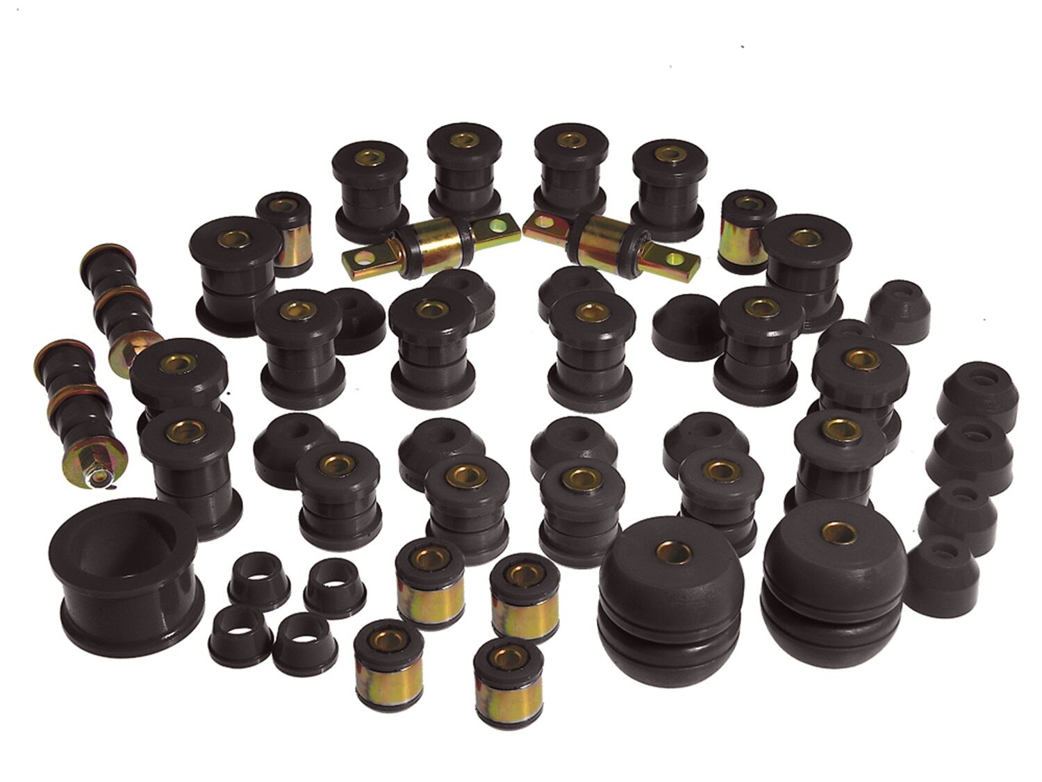 1990-1993 Acura Integra Total Bushing Kit Black Prothane - 8-2004-BL