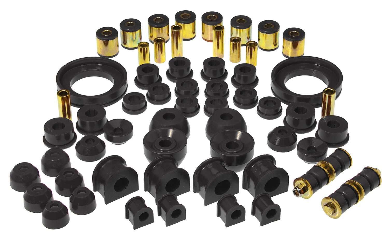 1990 Honda Accord Total Bushing Kit Black Prothane - 8-2006-BL