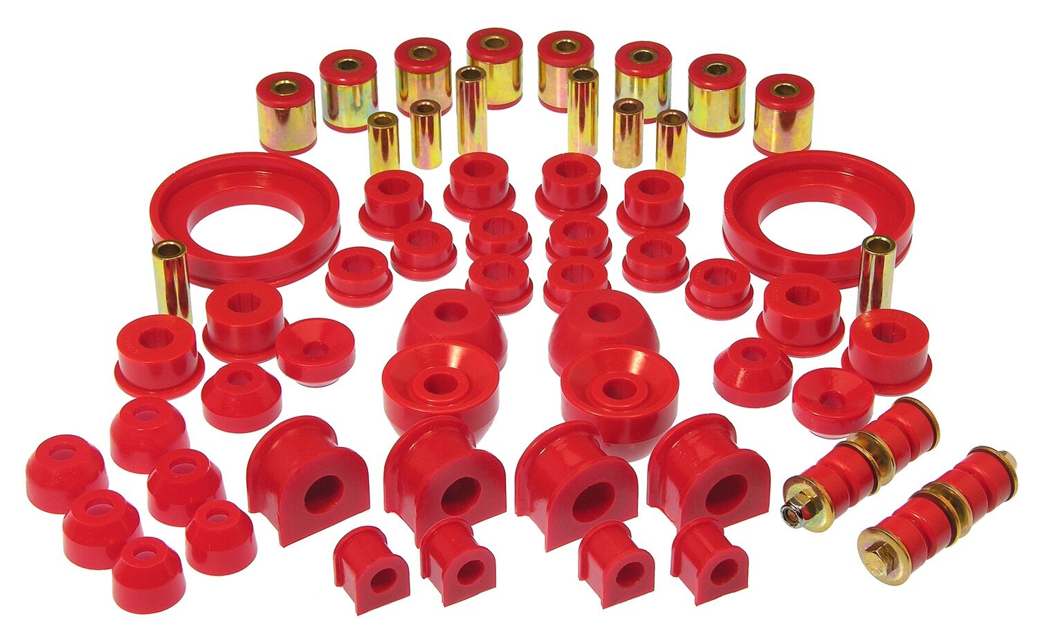 1990 Honda Accord Total Bushing Kit Red Prothane - 8-2006