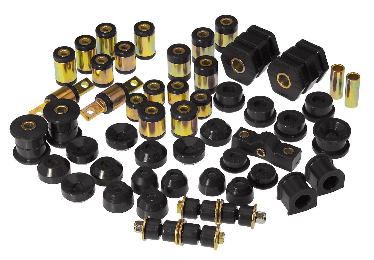 1999 Honda Civic Value Package Total Bushing Kit Black Prothane - 8-2008-BL
