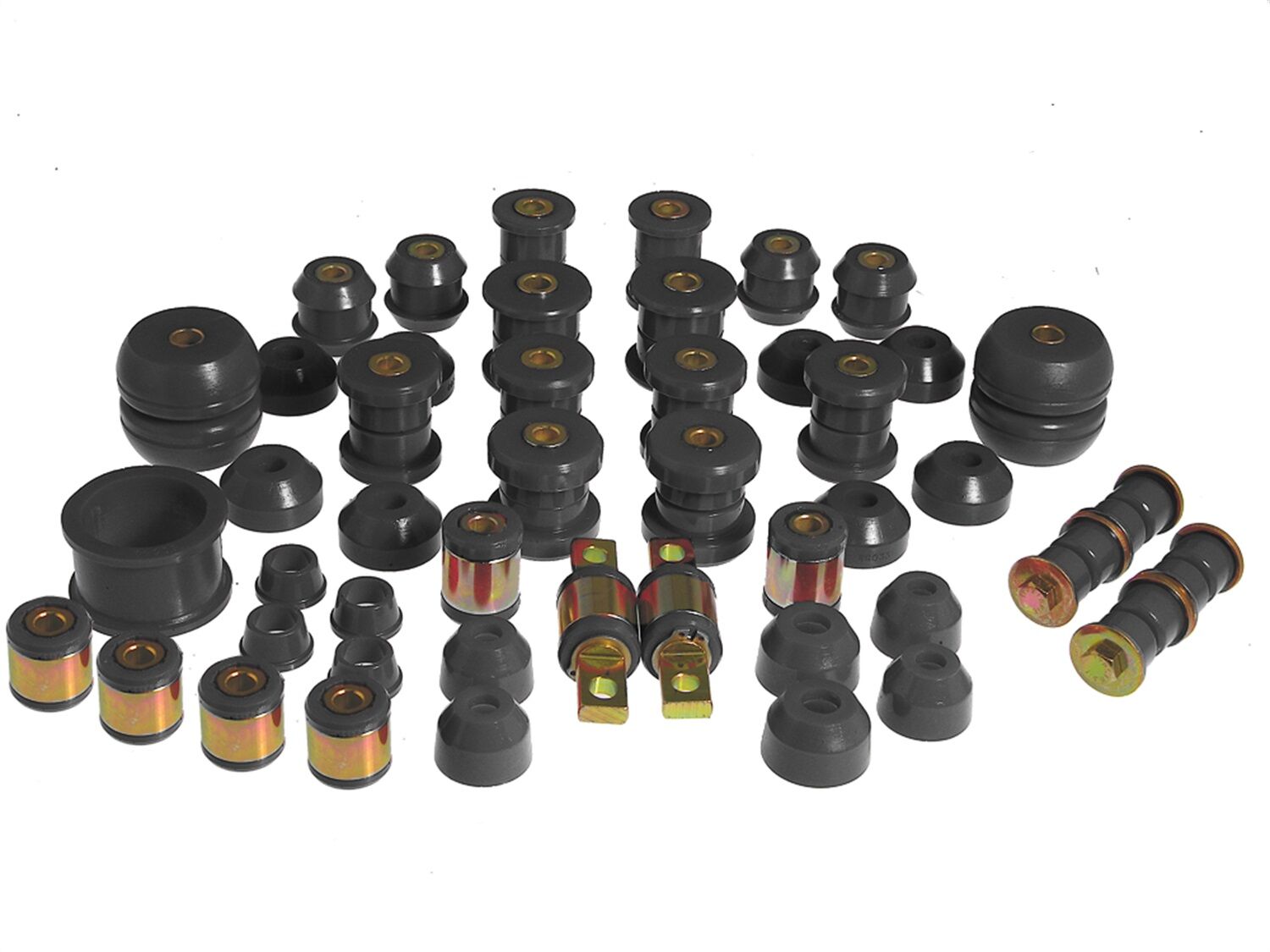 1990-1991 Honda Civic EX Total Bushing Kit Black Prothane - 8-2009-BL
