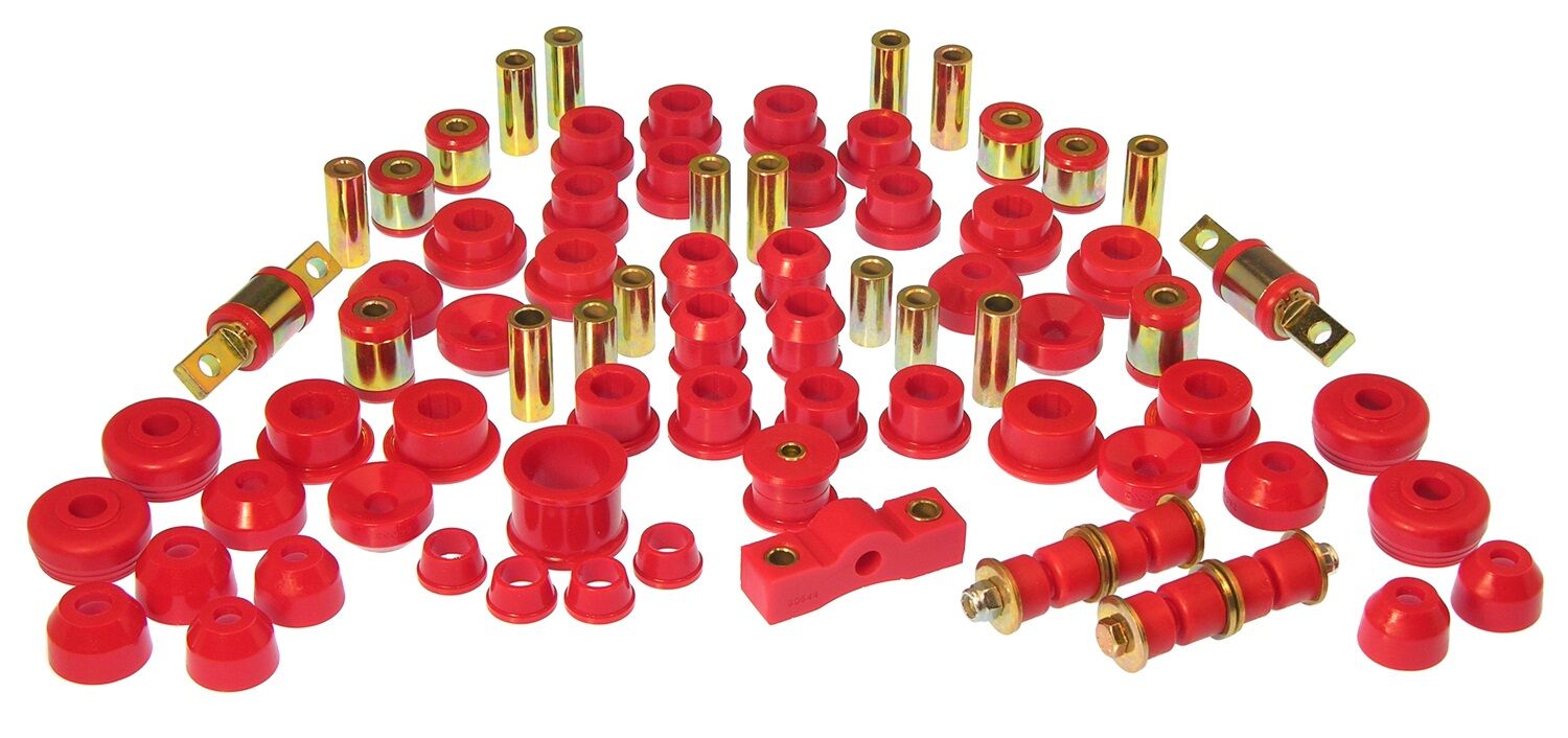 1988-1991 Honda CRX Total Bushing Kit Red Prothane - 8-2009