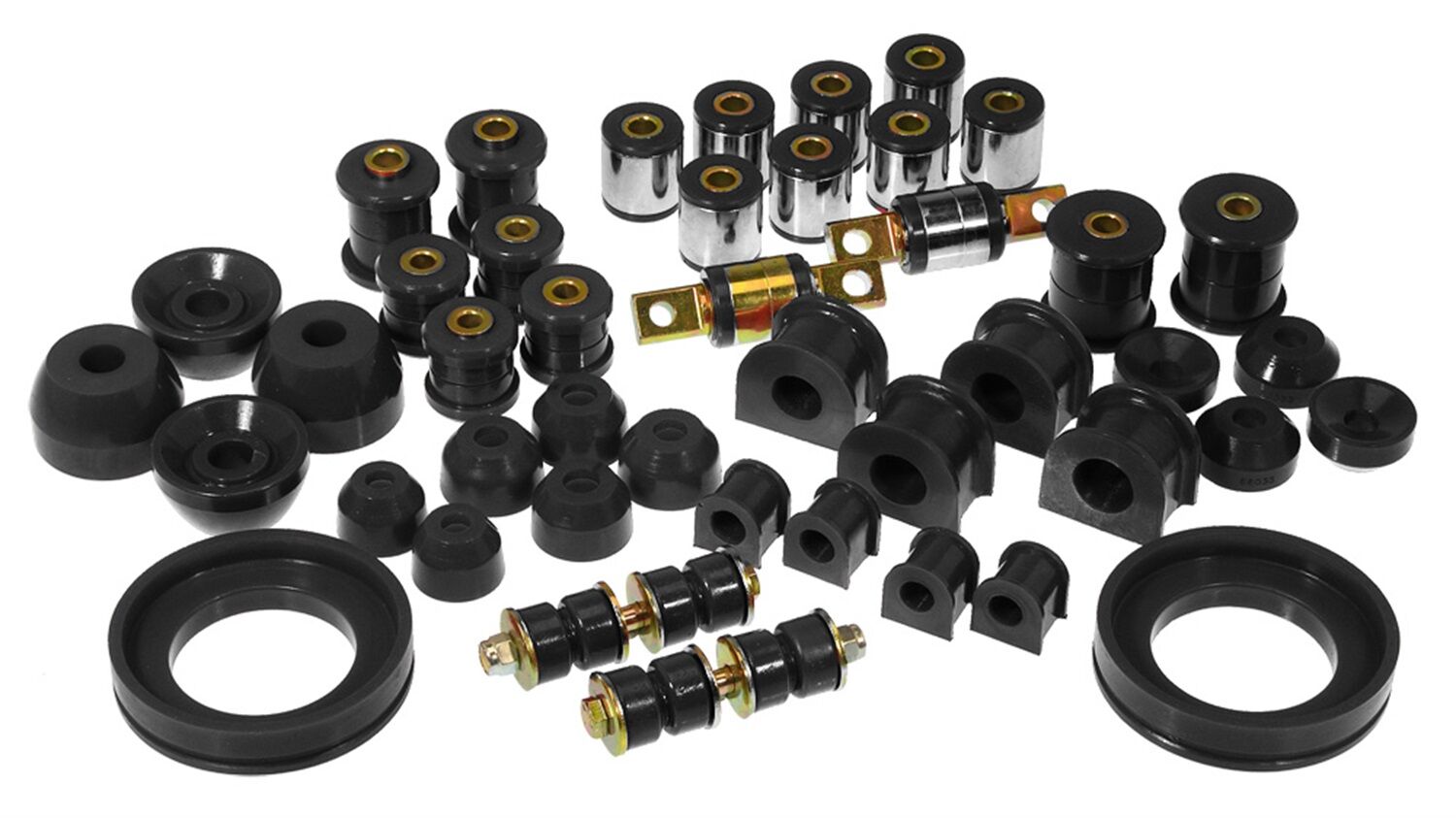1991 Honda Accord DX/EX/LX/SE Total Bushing Kit Black Prothane - 8-2013-BL