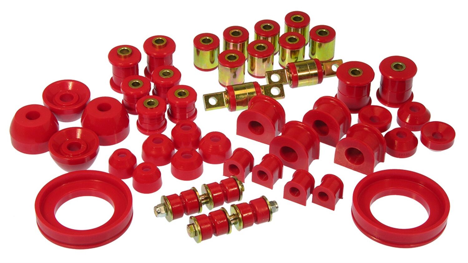 1995-1997 Honda Accord DX/EX/LX Total Bushing Kit Red Prothane - 8-2014