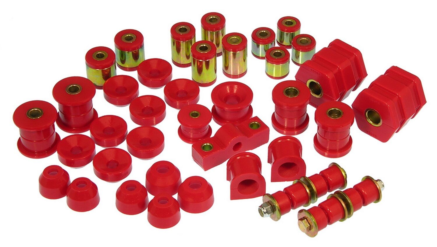 1996-2000 Honda Civic CX/DX/EX/HX/LX Total Bushing Kit Red Prothane - 8-2017