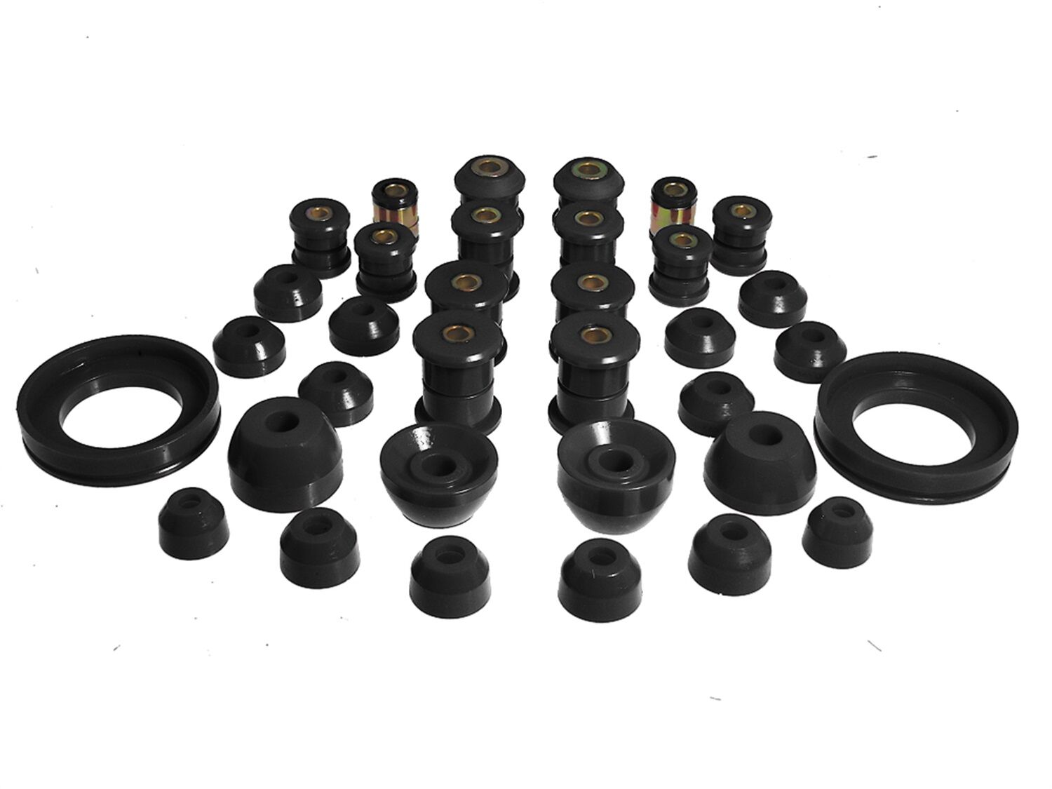 1995-1996 Honda Prelude Total Bushing Kit Black Prothane - 8-2018-BL