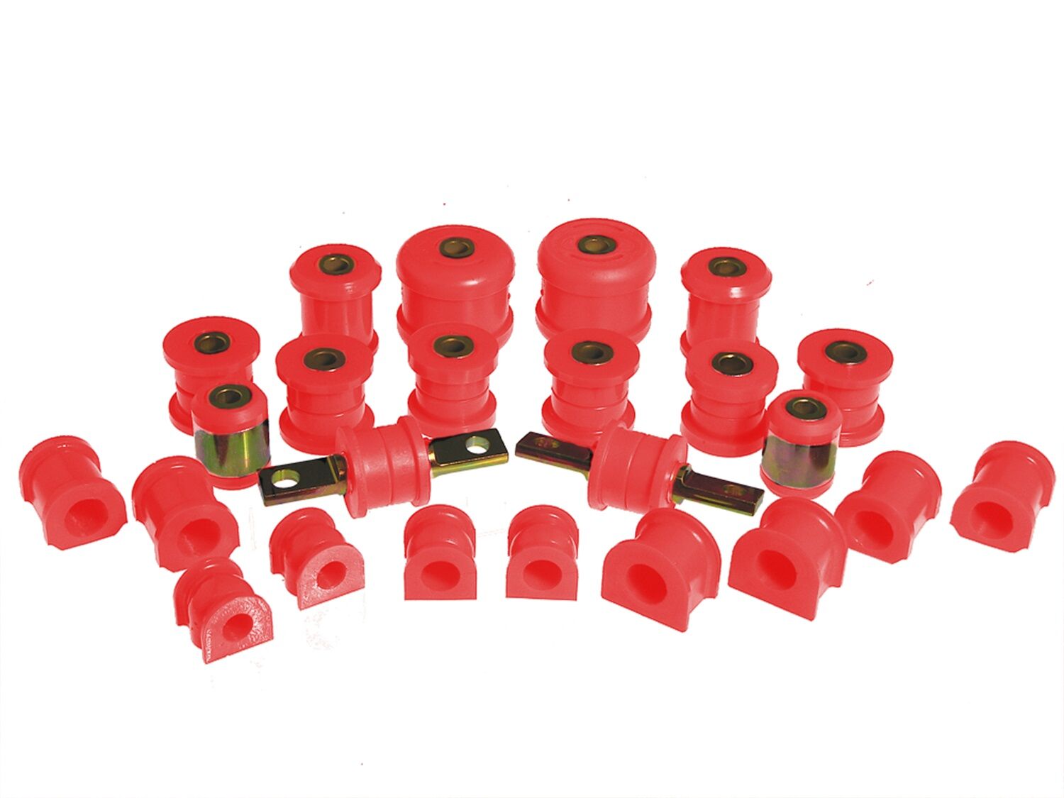 2002-2005 Honda Civic DX/EX/GX/HX/LX/Si Total Bushing Kit Red Prothane - 8-2019