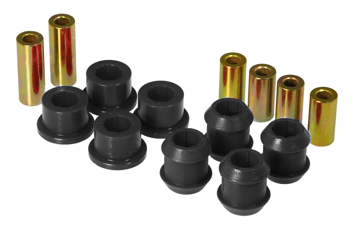 1988-1991 Honda CRX Front Control Arm Bushing Kit Black Prothane - 8-202-BL