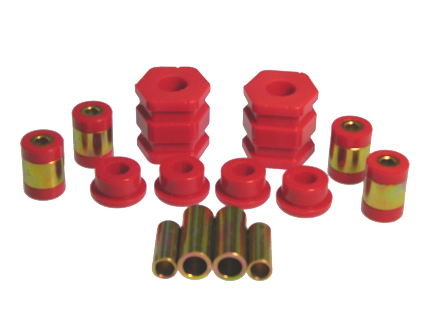 1999-2000 Honda Civic Si Front Control Arm Bushing Kit Red Prothane - 8-221