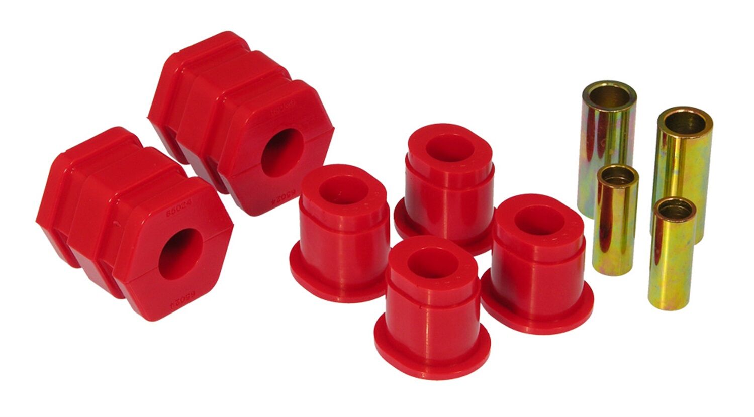 1999-2000 Honda Civic Si Front Lower Control Arm Bushing Kit Red Prothane - 8-222
