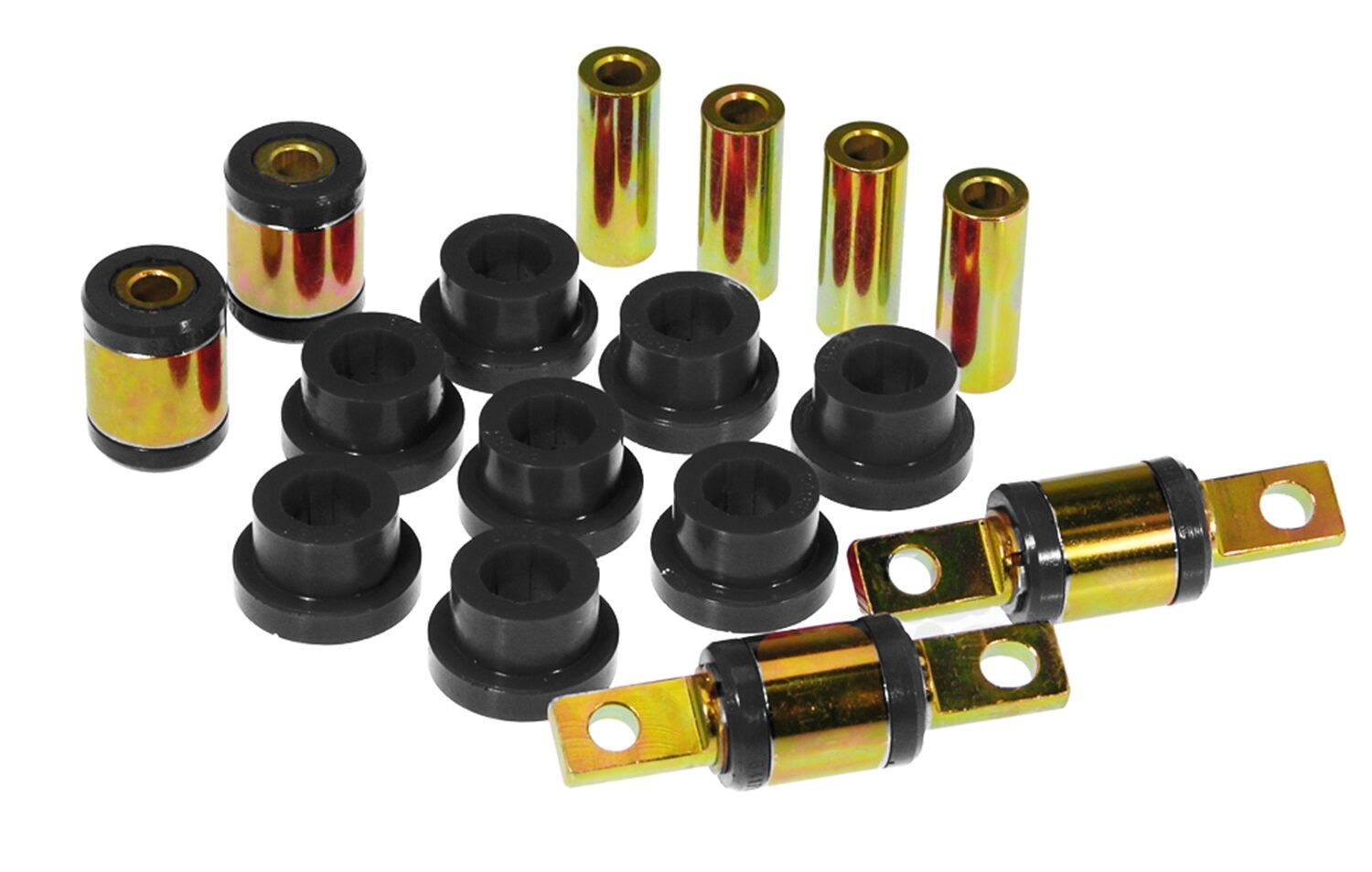 1990-1991 Honda Civic EX Rear Control Arm Bushing Kit Black Prothane - 8-305-BL