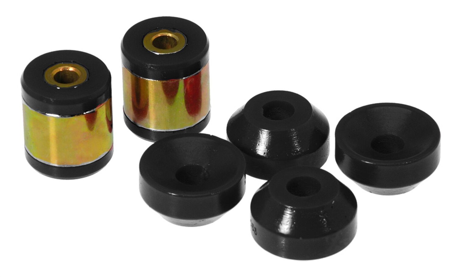1999-2000 Honda Civic Si Rear Shock Mount Bushing Kit Black Prothane - 8-904-BL