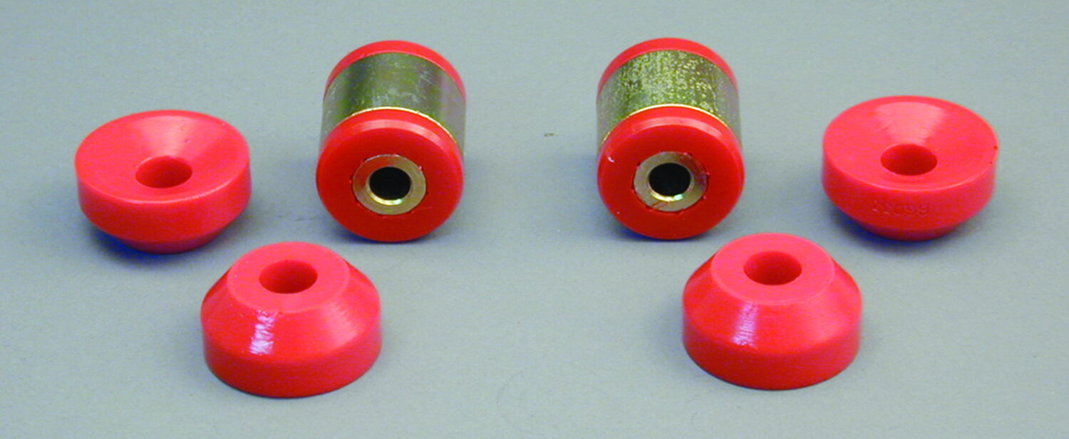 1998-2000 Honda Civic GX Rear Shock Mount Bushing Kit Red Prothane - 8-904
