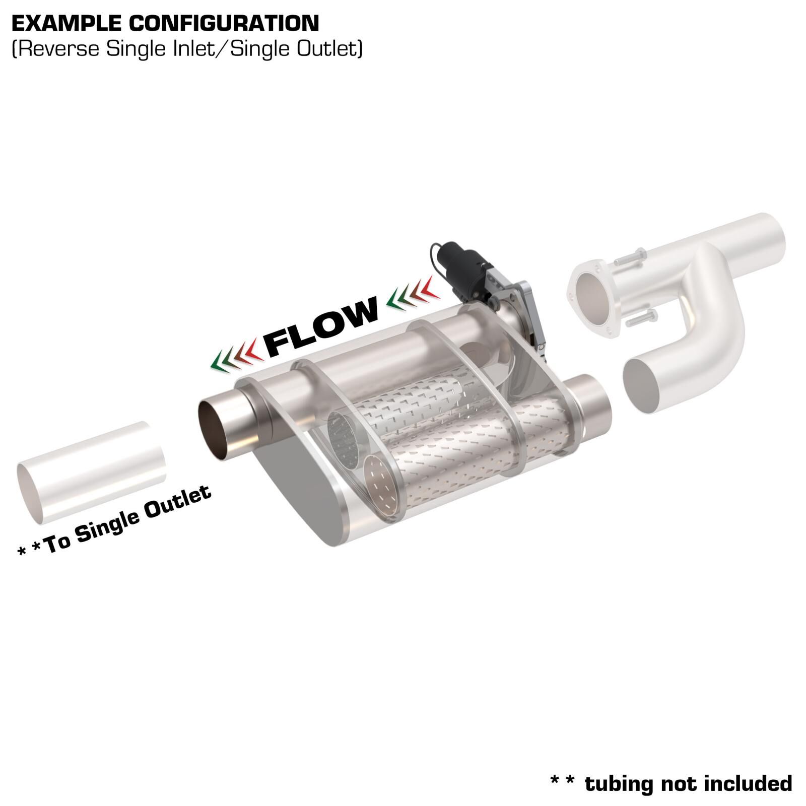 2.50 Inch Reverse Screamer Muffler Standard Case Quick Time Performance