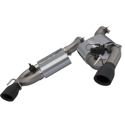 2016-2022 Chevrolet Camaro SS 6.2L Screamer Exhaust Axle Back 3 Inch Dual Tip Bumper Black Tips Quick Time Performance