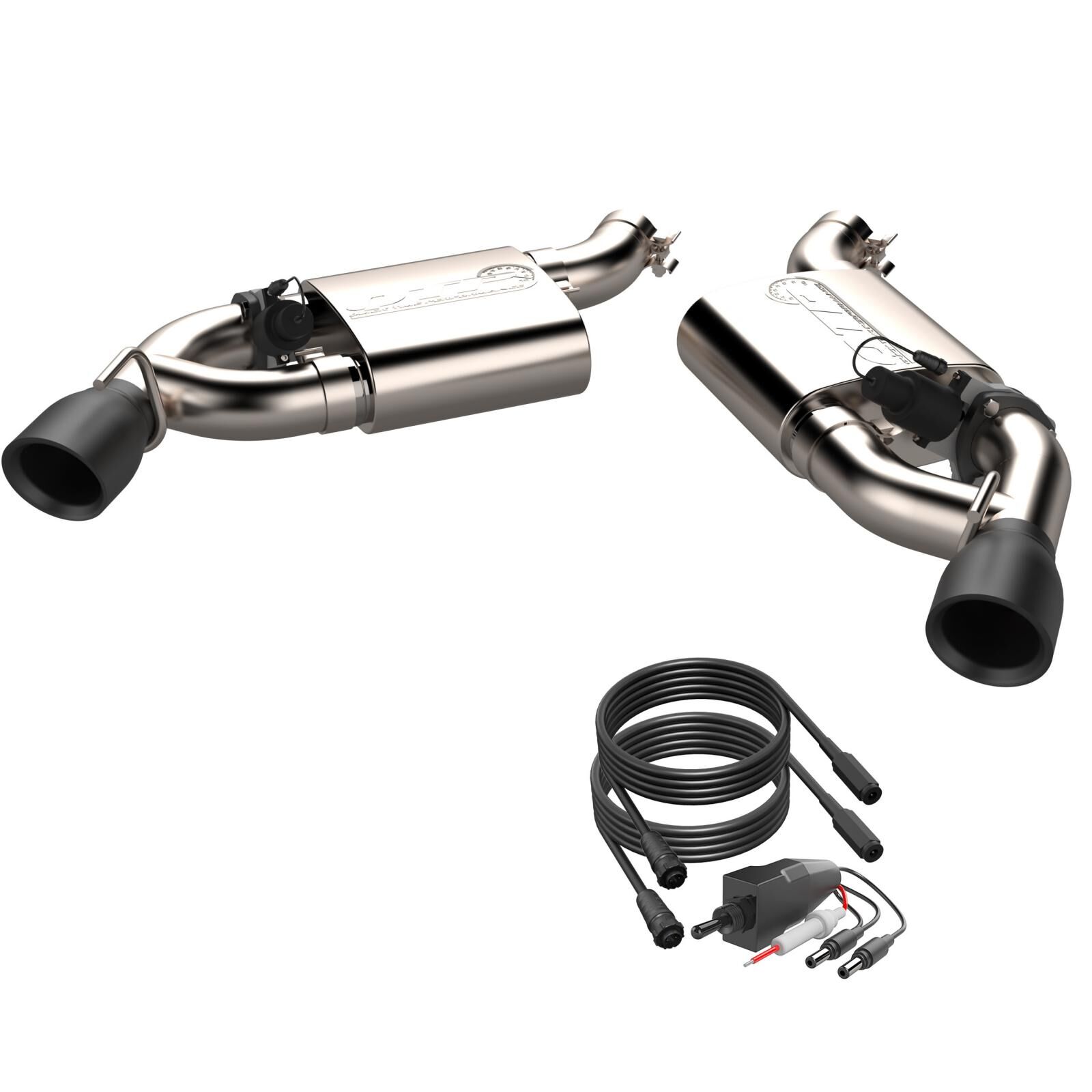 2016-2022 Chevrolet Camaro SS 6.2L Screamer Exhaust Axle Back 3 Inch Dual Tip Bumper Black Tips Quick Time Performance - 400116B