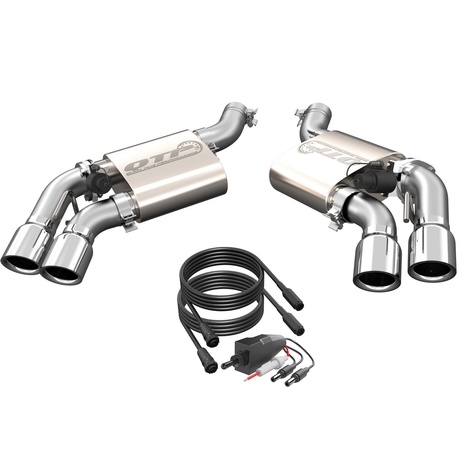 2016-2022 Chevrolet Camaro SS 6.2L Screamer Exhaust Axle Back 3 Inch Quad Tip Bumper Quick Time Performance - 400117